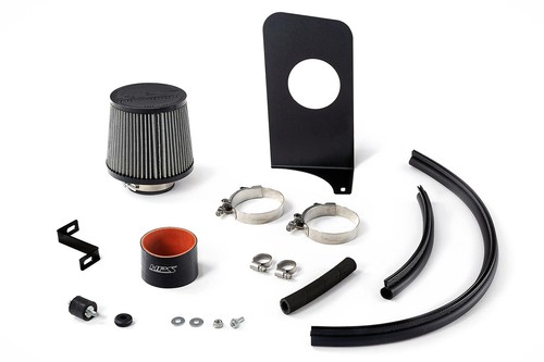 HPS Performance Red Air Intake Kit + Heat Shield Shortram Cool Ram , 827-737R - Foto 7 di 7