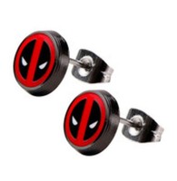 Deadpool Logo Enamel Stud Earings Deadpool Logo Enamel Stud Earings