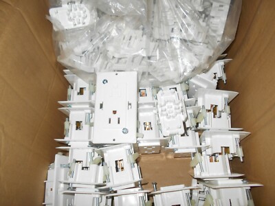 *CASE OF 100 WIRECON 15A 125V DUPLEX ELECTRICAL WALL OUTLET RECEPT FREE SHIP 