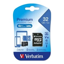 Verbatim Micro SDXC 32GB (Class 10 UHS-I) with Adaptor, microSDXC 32GB Class 10