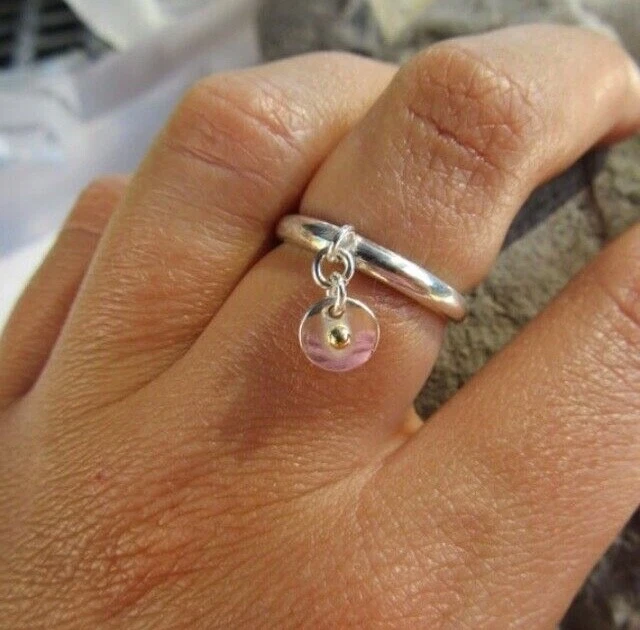 Sterling silver dangle ring outlet