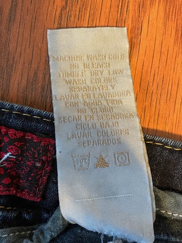 Baby Phat Womens Jeans 15 Dark Blue Logo Cat - Picture 9 of 12