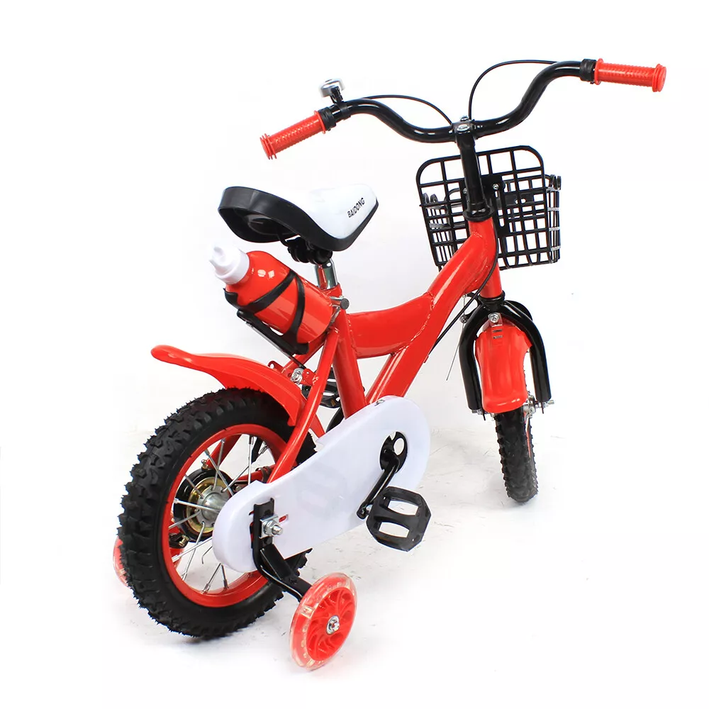 12 inch Red Kids Bike Children Bike Boys Girls UnisexBicycle with Training Wheel