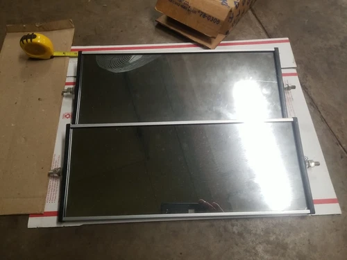 Vintage KD Lamp Co. 16" x 6.5" Aluminum West Coast Mirror Semi Truck Square Body