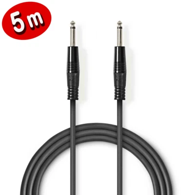 SWEEX 6.35mm Klinkekabel Audiokabel hochflexibel Instrumenten Mikrofon Studio Kabel 5m