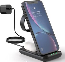 Wireless Charger, 3 in 1 Wireless Charging Station for Apple Iphones