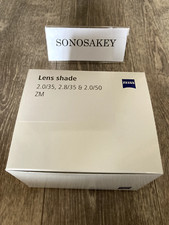 Paralume obiettivo Carl Zeiss nero 35/50 mm per 2/35 (ZM), 2.8/35 (ZM), 2/50 (ZM) con scatola NUOVO