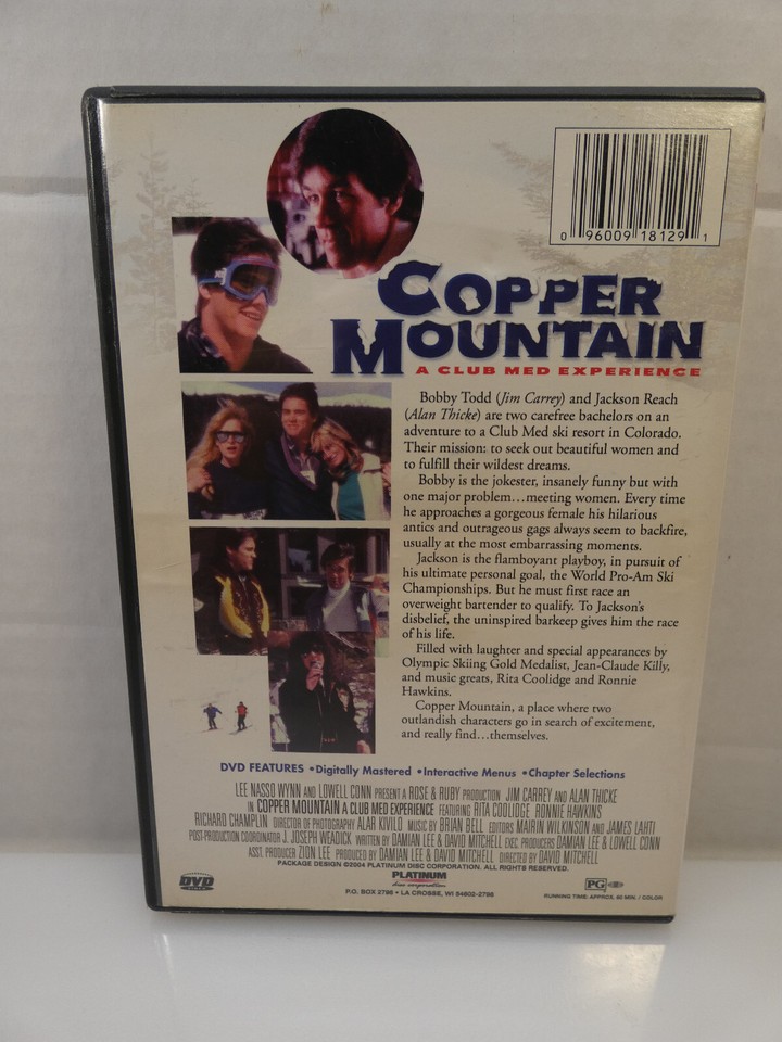 Copper Mountain A Club Mad Experience DVD 1983 TV Movie Jim Carrey Alan