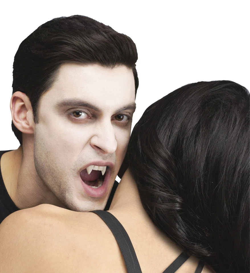 Dientes de Terror-COLMILLOS DE ESCENARIO DE VAMPIRO AJUSTE PERSONALIZADO-Accesorio de Disfraz de Halloween Cosplay Foto 2 de 3