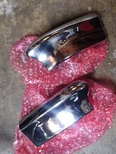 1961 Oldsmobile Starfire 8898 Front Bumper End Sheet Metal Chrome Pair