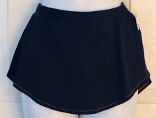 GK ELITE ICE SKATE ADULT SMALL MICROFIBER BLACK PULL-ON FLAT SKIRT Sz AS NWT