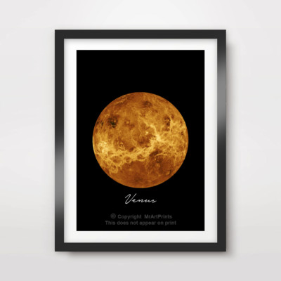 PLANET VENUS Art Print Poster Home Decor A4 A3 A2 Nasa Outer Space
