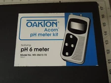 OAKTON WD-35613-22 Acorn pH 6+ Handheld Meter Kit with pH Probe and Case