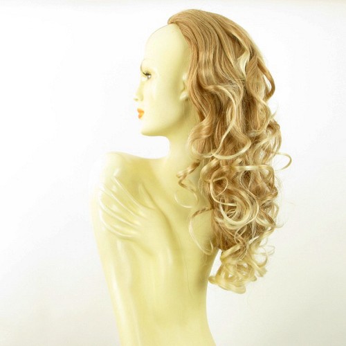 DT Half wig HairPiece long curly clear light copper blond blond 22.8 :16/27t613 - Picture 2 of 7