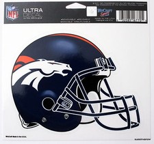 Denver Broncos Window Helmet Sticker NFL Licensed 4.5 Window Decal Football