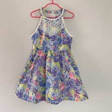 Lilly Pulitzer Girl's Kinley Dress Size 8 Colorful