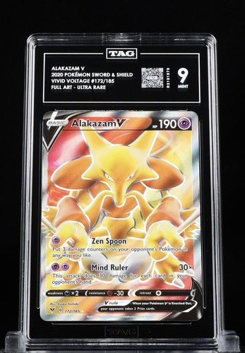 Alakazam V graded TAG 9 for sale on eBay