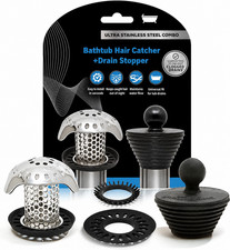 Bath Tub Drain Hair Catcher Stainless Steel Strainer Stopper Clog Remover