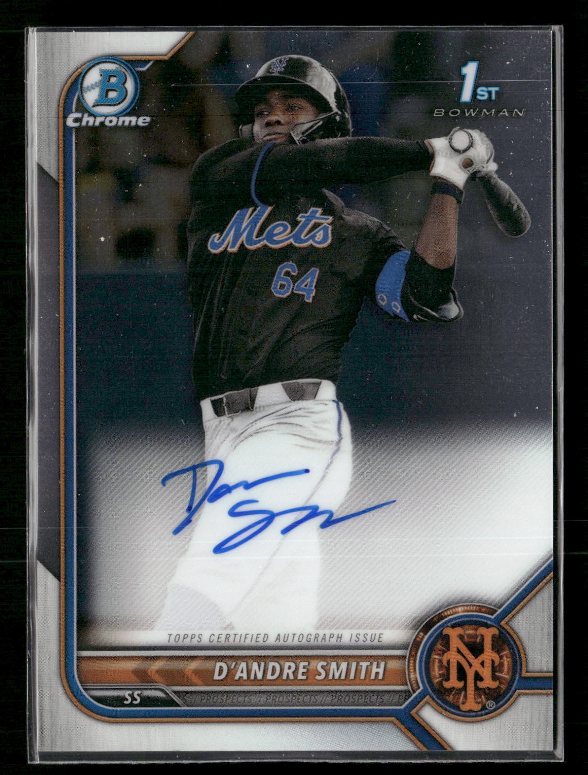 2022 Bowman Draft #CDA-DS D'Andre Smith Chrome Draft Pick Autographs AU