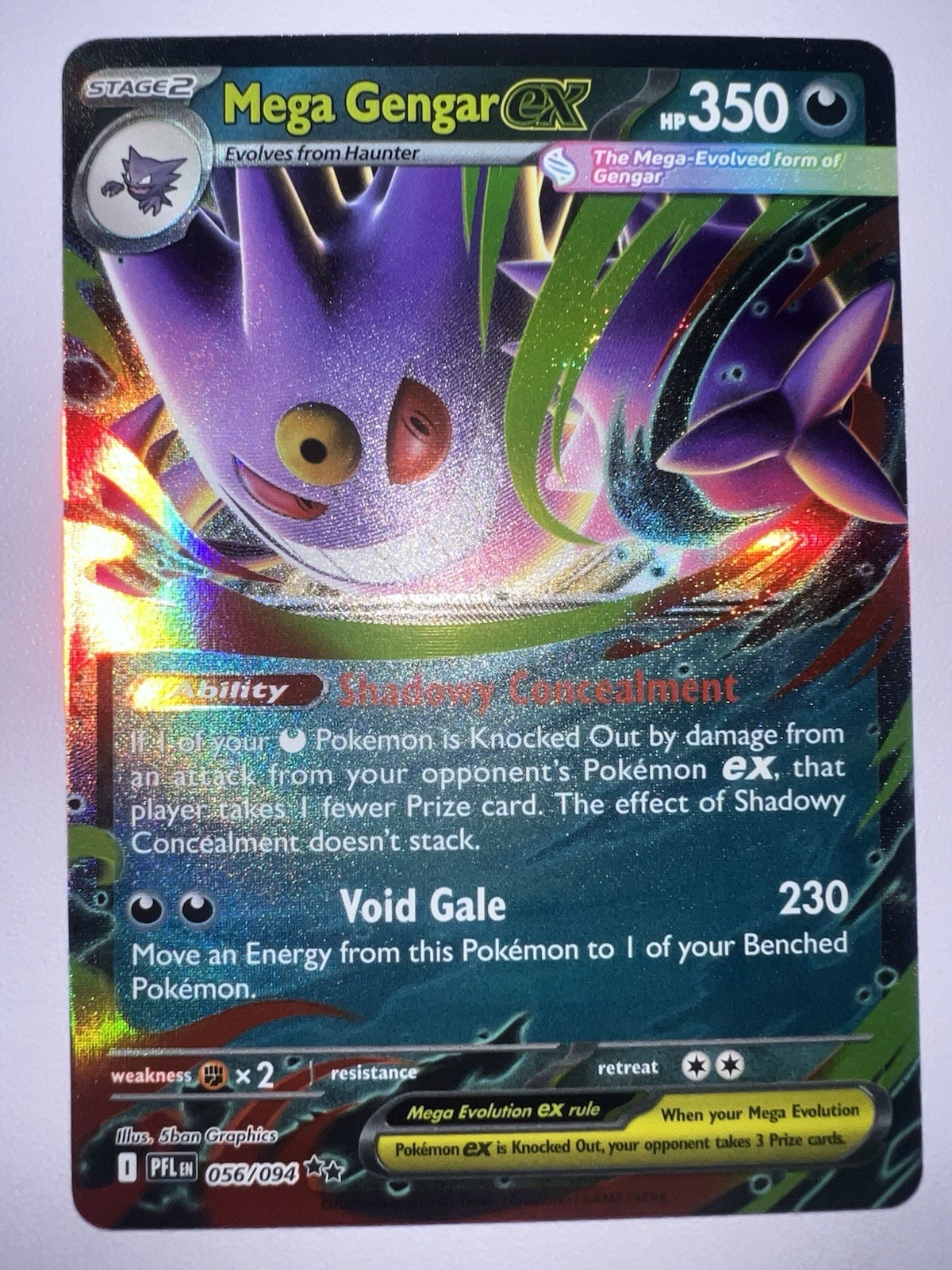 The Pokémon Company Mega Gengar EX 056/094 Me02: Phantasmal Flames