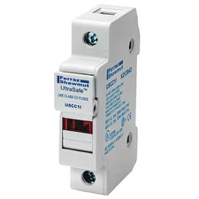 Mersen Uscc1i-Dc24 Finger Safe Fuse Block, 0 To 30A Amp Range, 24V Dc Volt