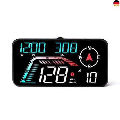 Large Screen Car Head up Display, KM/H und MPH, GPS Tachometer, mit