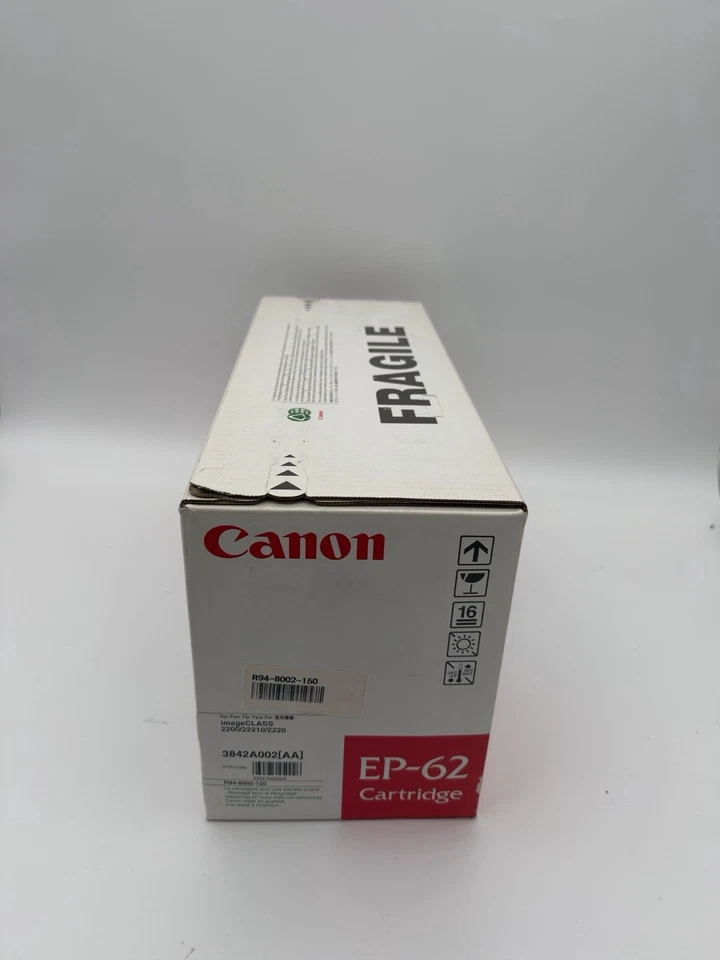 Genuine Canon EP-62 3842A002 Black Toner Cartridge 2200 2210 BG756 - Sealed New - Image 2 of 2