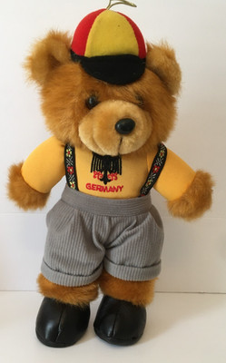 Vintage Teddy Bear Germany 13'' In Lederhosen Shorts 