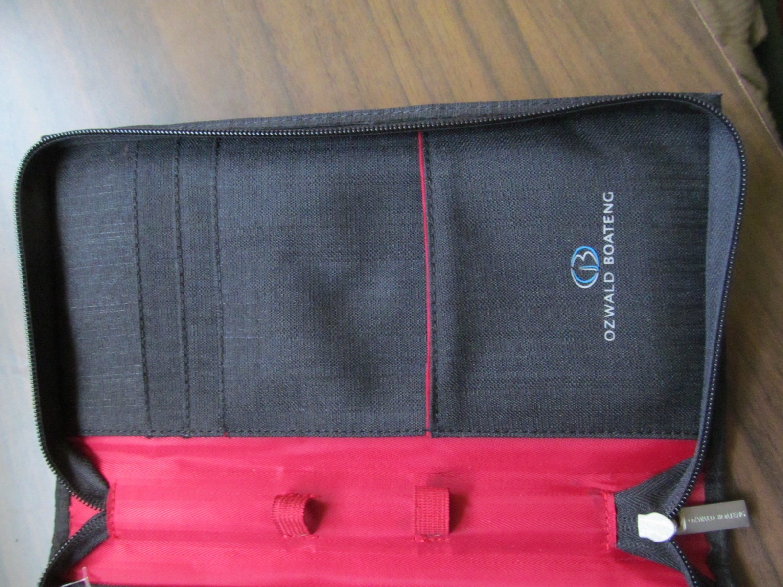 OZWALD BOATENG for VIRGIN ATLANTIC airline amenity kit bag wallet ticket holder