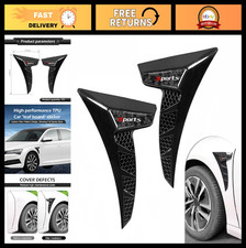 2 Pcs Car Fender Vents Tpu Shark Gill Grille Trim Self-adhesive Air Flow Cover 2 Pcs Car Fender Vents Tpu Shark Gill Grille Trim Self-adhesive Air Flow Cover