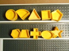 Tuppertoys Complete Set of 10 Replacement Shape Sorter Pieces O Ball Sorter O39