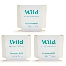 Wild - Refillable Deodorant - Fresh Cotton  Sea Salt 4.23 Ounce Pack of 1 