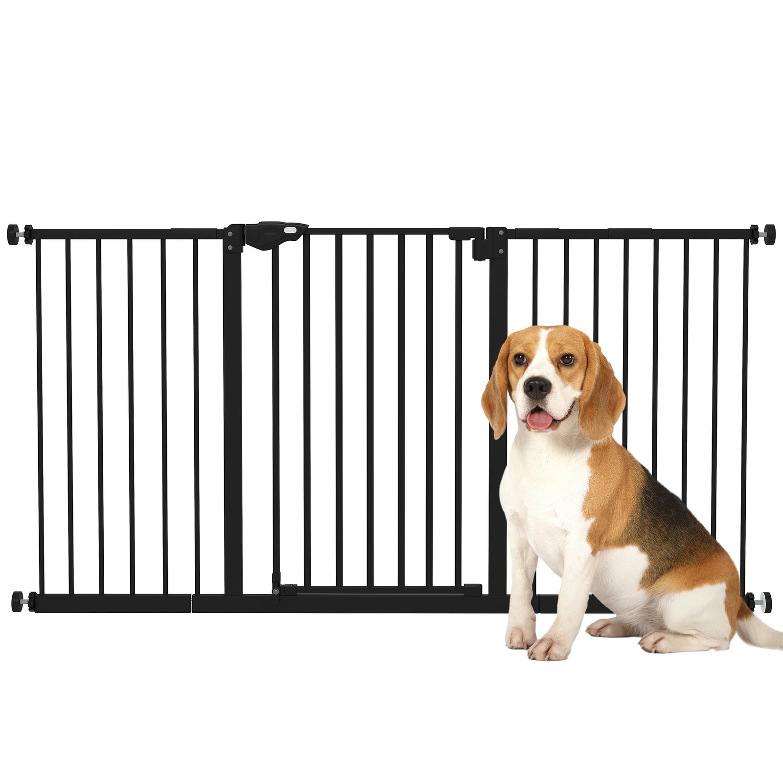PawHut Dog Gate Stair Gate Pressure Fit Pets Barrier Auto Close for Doorway