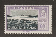 1930 French Equatorial Africa Oubangui-Chari. Sc# J19 - Postage Due. MH Cv$5.50