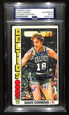 Dave Cowens HOF Signed/Inscr 1976-77 TOPPS Card #30 Celtics PSA/DNA 201367
