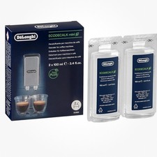 DeLonghi Descaler Cleaner EcoDecalk  Coffee Machine - 2 X 100ml Genuine