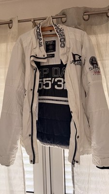 Camp David Jacke Weis  Größe XXL AHerren Hervorragender Zustand