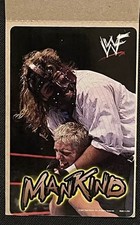 Vtg 1999 WWF WWE Attitude Era MANKIND Vending Machine Prism Sticker 1