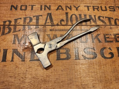 Unmarked Multi Function Plier Hammer Hatchet Screwdriver Tack Puller Nipper Vtg
