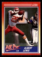 1990 Score #568 Albert Lewis Kansas City Chiefs