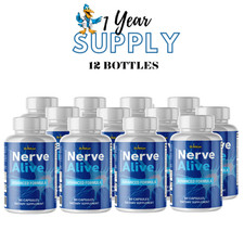 Nerve Alive- Brain  Nerve Support- 12 Bottles- 720 Capsules