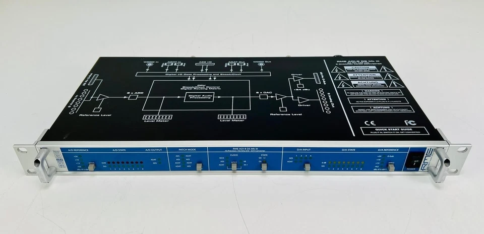 RME ADI-8 DS Mk III 24 Bit 192 kHz  8 Channel AD/DA Converter with AES PCIE card - Image 3 of 4