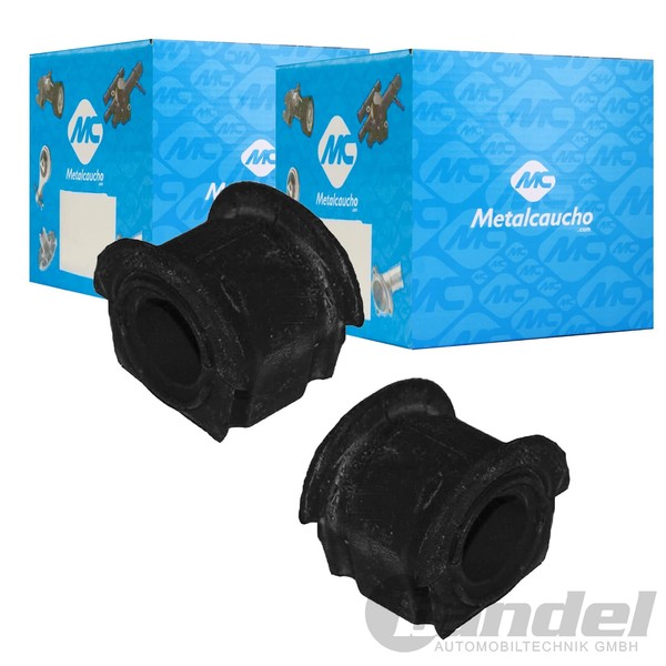 2X Metalcaucho Stabilager Buchse 23,0Mm Vorne Passend FüR Fiat Doblo Palio Strad-image