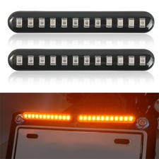 2x 12LED Motorcycle Motorbike Turn Signal Indicators Light Lamp Amber Universal