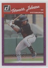 2023 Panini Donruss Retro 1990 Variation Holo Purple Termarr Johnson #247 e9p