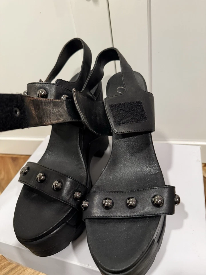 Sandalias de plataforma Jessica Simpson negras talla 8,5 (usadas una vez) Foto 4 de 4