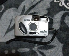 Konica Pocket Shot 35mm Film Camera Silver Used, Easy To Use