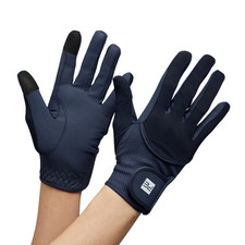 Premier Equine Presa Mesh Riding Gloves Navy