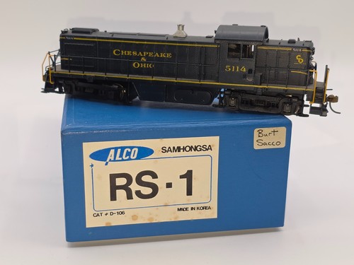 Messing HO Alco Models C&O Chesapeake & Ohio Railroad RS-1 Diesel #5114 D-106