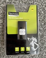 Technika MP211EB 4GB 8Hrs MP3 Player - Black - Brand New And Sealed